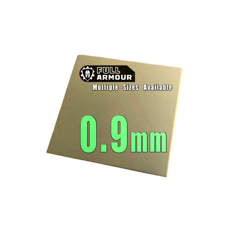 Brass Sheet 0.9mm - 1.5mm Thickness Multiple Size options (0.9mm