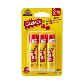 Carmex Moisturizing Lip Balm Cherry Stick 4.25gX3 / 카멕스 모이스처라이징 립밤 체리스틱4.25gX3