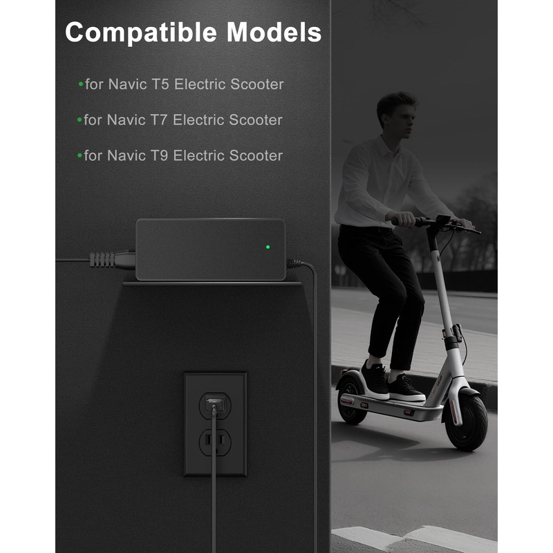 42V Replacement for Navic Electric Scooter Charger Compatible with NAVIC