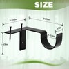 No Drill Curtain Rod Brackets Black Curtain Rod Holder Quickly