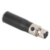 2PCS Mini XLR 3pin Male to Mini XLR 4pin Female