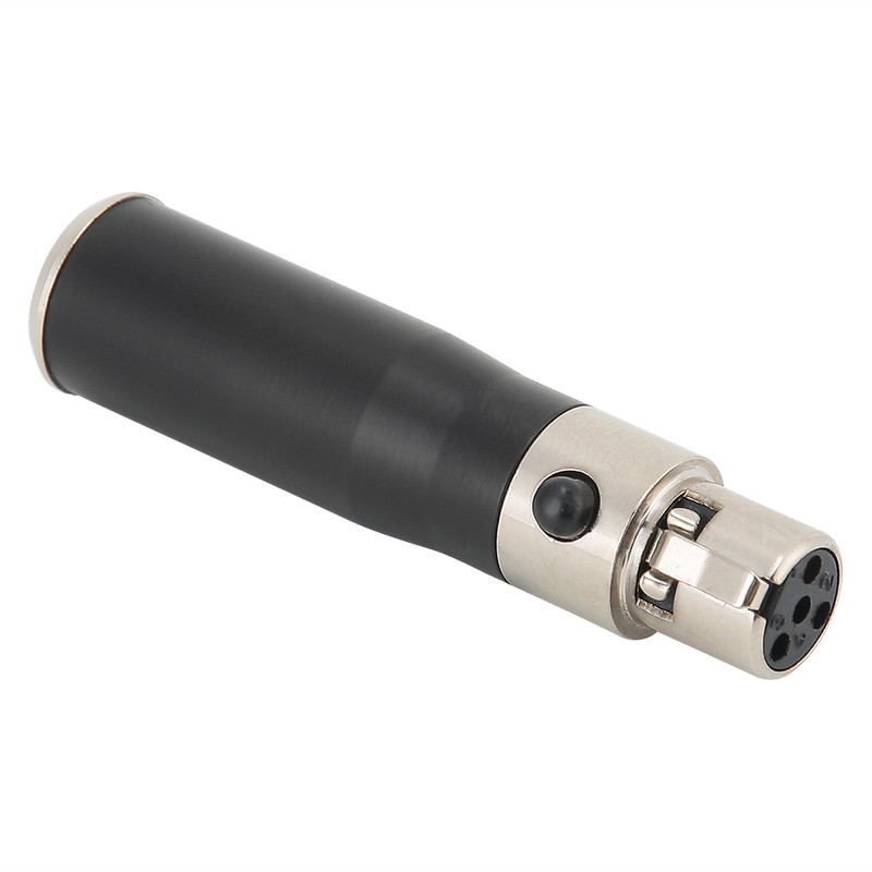 2PCS Mini XLR 3pin Male to Mini XLR 4pin Female
