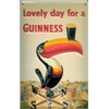 GUINNESS TOUCAN 3D Embossed Vintage Tin Metal Pub Sign