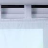 ESLIR Roman Blind with Tabs, Transparent Tab-Top Kitchen Curtains, Modern