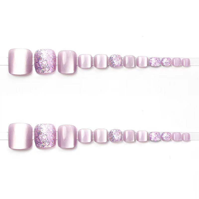 SEMTIM JZ-159 Nail Tips, 24 Pieces, Thumb False Nails, Foot