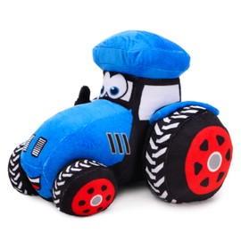 Toyland® 8 Inch Plush Farm Tractor - Bedroom Decoration for Boys and Girls (Blue)