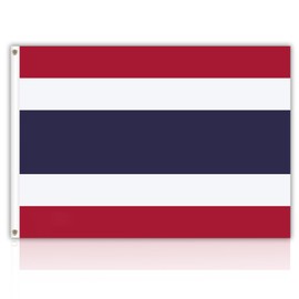 3x5 Foot Thailand Flags Brightly Coloured Thai Flags National Celebration Parade Party Supplies Patio Decoration Holiday Indoor Outdoor Flag Double Stitched