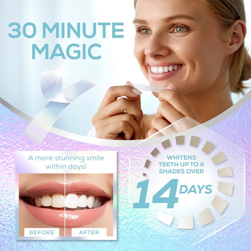Venus Visage Teeth Whitening Strips 28 Strips (14 Pack), Professional