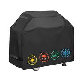 Grill Cover, Waterproof BBQ Grill Cover, 58 inch Rip-Proof and Anti-UV Barbecue Gas Grill Cover Compatible for Weber Char-Broil Nexgrill Grills and More(147cm x 61cm x117cm)