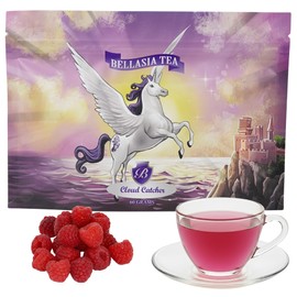 Bellasia Tea Could Catcher for Kids Using Real Fruit Pieces - Caffeine Free Herbal Tea Blend with Real Ingredients & Balanced Flavor- Add Loose Leaf Tea to Your Child’s Routine for A Fun & Tasty Drink