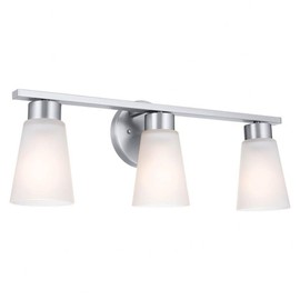 Kichler Stamos - 3 Light Bath Vanity in Soft Modern Style-8 Inches Tall-Brushed Nickel Finish