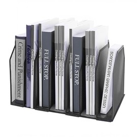 Organizador de archivos de escritorio ajustable, organizador de carpetas de oficina desmontable, soporte vertical compacto para archivos de escritorio