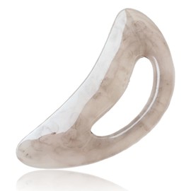 Gua Sha Massagegerät mit Griff, Gua Sha Facial Jade Tool, Natürlicher Harz Gua Sha Scraping Anti-Ageing Massagestein, zur Reduzierung von Schwellungen, Lymphdrainage und Gesichtsverspannungen