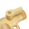 Male Thread G1/2 Tee Joint Ball Valve 3‑Way Pipe Connector