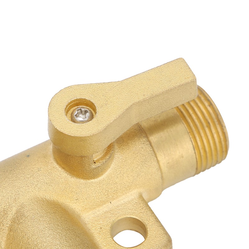 Male Thread G1/2 Tee Joint Ball Valve 3‑Way Pipe Connector