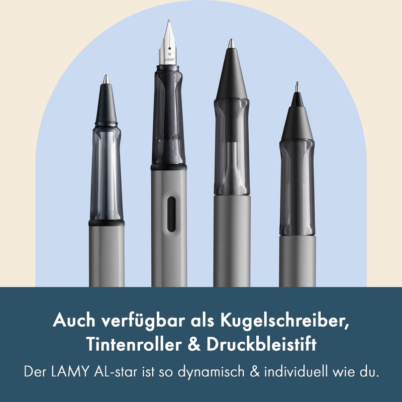 Lamy Al-Star 026 Fountain Pen, Graphite Aluminium Fountain Pen with