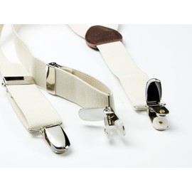 Spring Notion Boy's Suspender and Christmas Bow Tie Set Gingerbread Man on Burgundy Large