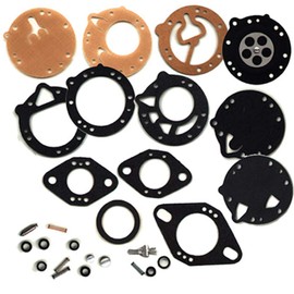 Winderosa Unisex-Adult Vertex Gasket (451466) Tillotson Carburetor Rebuild Kit (Black, Standard)