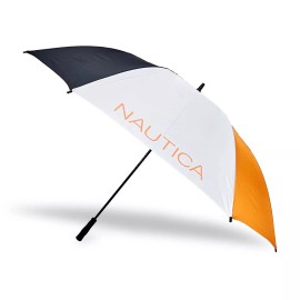Nautica 2 pk Golf Umbrella Set - Orange/White/Navy