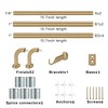 Splicing Room Darking Curtain Rods for Windows 28-116”, 1inch Diameter