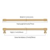 Asidrama 10 Pack 10 Inch(254mm) Champagne Bronze Cabinet Pulls Cabinet