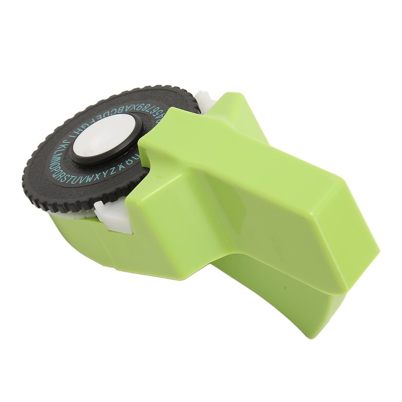 Embossing Label Maker Green Easy Operation Ergonomic Design Portable Label