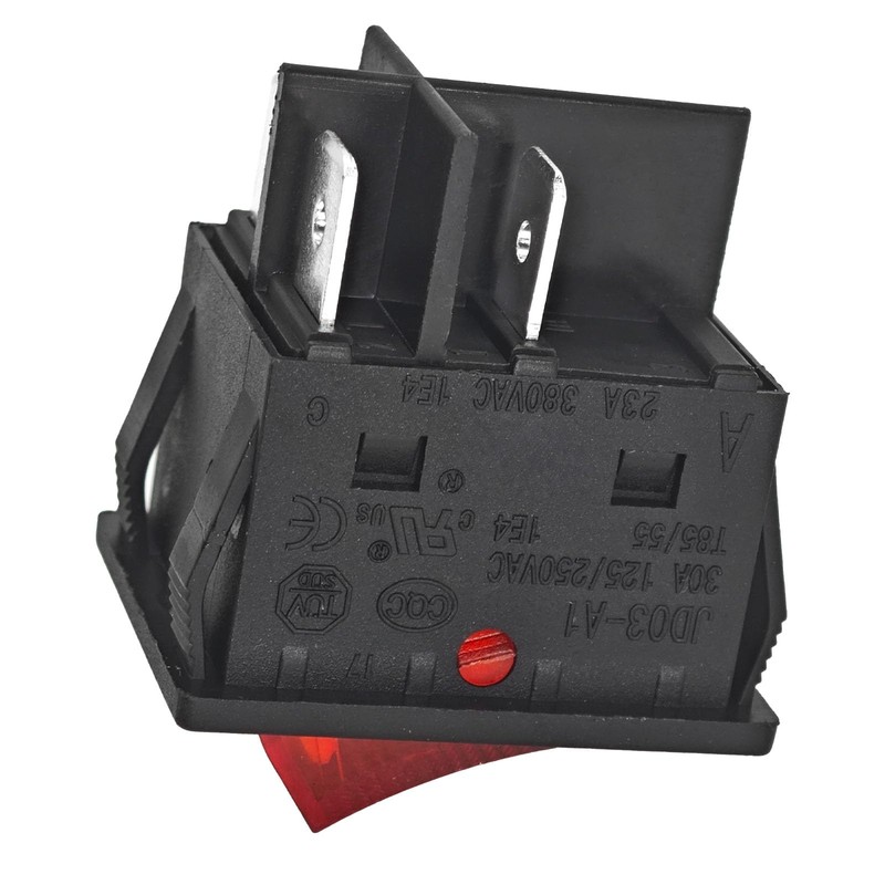JD03-A1 4-Pin Rocker Switch (Pack of 2) – 30A 125V/250V
