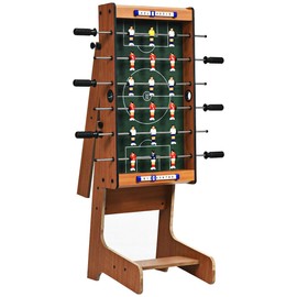 HPW Folding Design Foosball Table Indoor Soccer Game Table 6 Rods with 18 Keepers Suitable for Family Game Night Arcades Game Room Bars Parties Ideal for Children 8+ Years