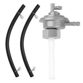 Fuel Tap Vacuum Scooter M16 x 1.5 with 2 Fuel Hoses Vacuum Pressure Controlled Universal Fuel Tap for Cpi Keeway Kymco Sym Gy6 139 mb Generic Baotian Benzhou Piaggio Aprilia Scooter