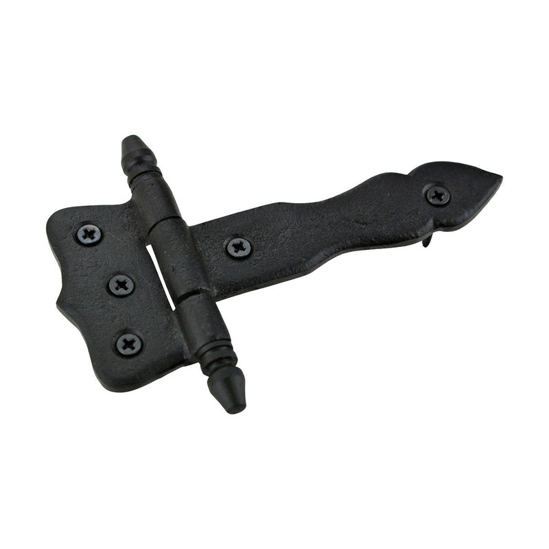 Renovators Supply Manufacturing Shed Door Hinge 5 in. Black Wrought
