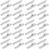 GORGECRAFT 350pcs Elastic Cord Ends Silver Metal Stainless Steel Folding