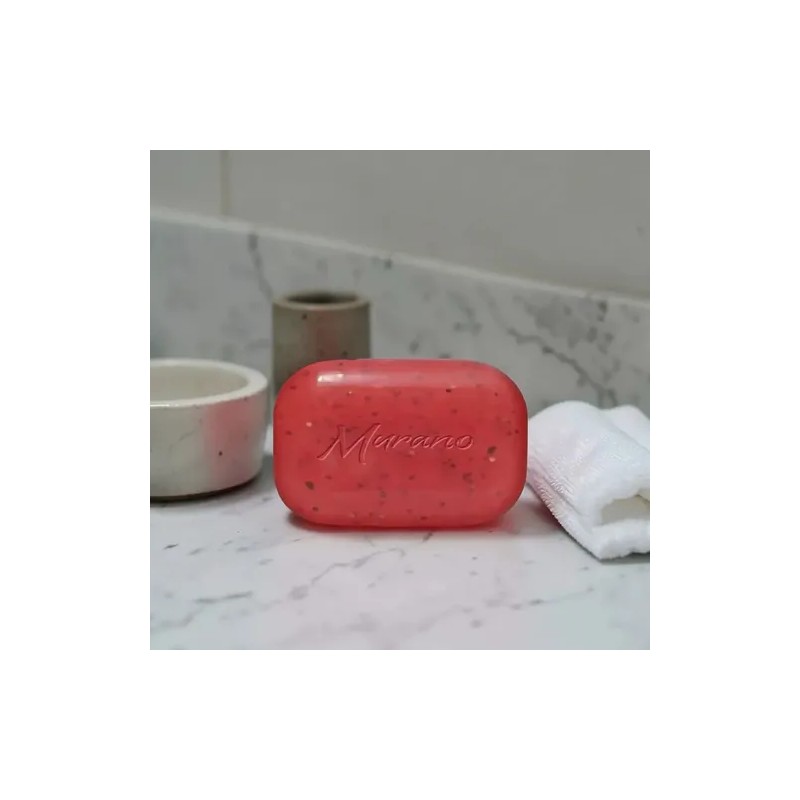 Jabón Barra Murano Exfoliante Corporal Frambuesa Chía 150g