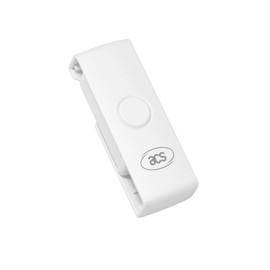 ACS ACR39U-NF PocketMate II USB Type-C Smart Card Reader for Tachodisk ID IC Contact Chip, Small Foldable (White)