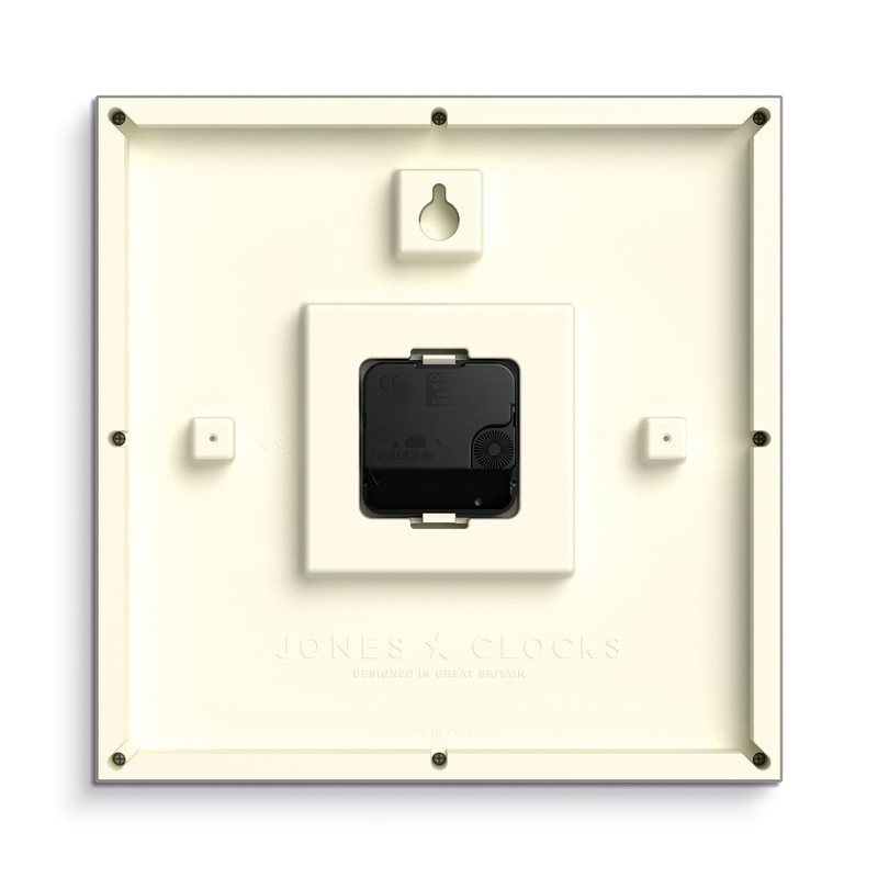 JONES CLOCKS® Box Wall Clock | Retro Square Clock |