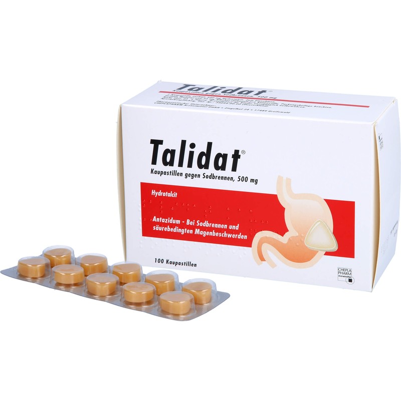 Talidat Kaupastillen gegen Sodbrennen, 100 St. Pastillen
