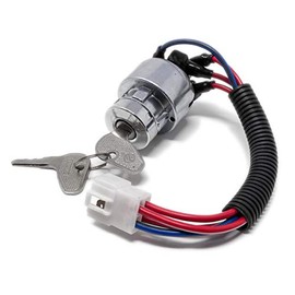 Ignition Starter Switch with 3 Position 5 Terminals 2 Keys for Kubota Tractor TC020-31820 B2150 M6800 M4900 BX2200 B1700E