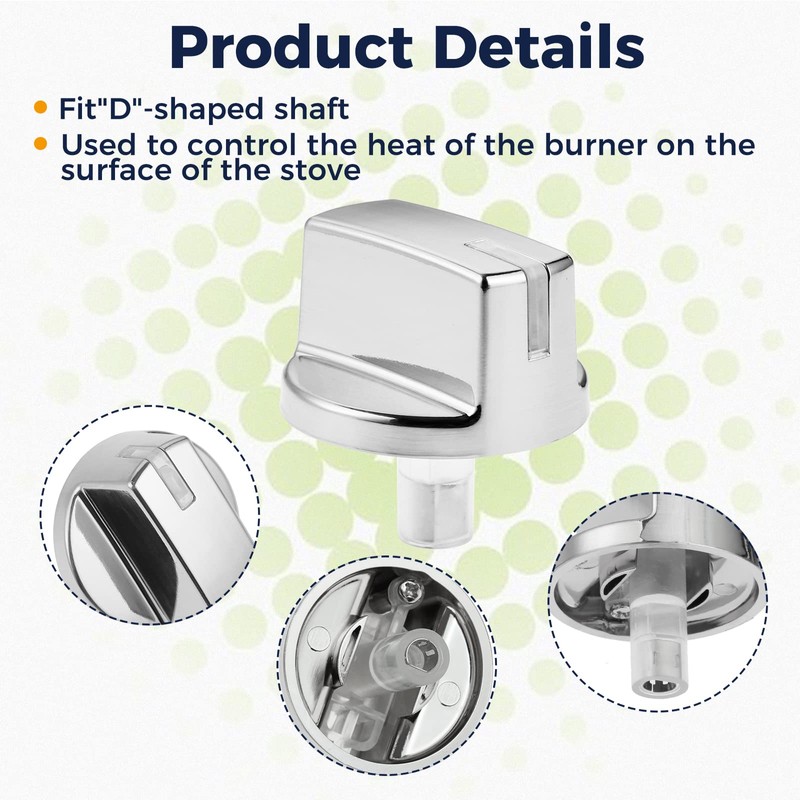 5 Pack AEZ73293801 Burner Control Knob, Compatible with lg Range/Stove