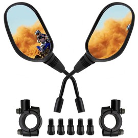 Zreneyfex ATV Mirrors, Motorcycle Mirrors with 7/8" Handle Bar Mount, Replacement for Snowmobile Scooter Kawasaki Suzuki ATV Motocycle Dirt Bike