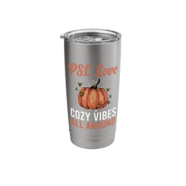 Funny Autumn Vibes Travel Mug Pumpkin Spice Latte Love Stainless Steel Insulated Tumbler