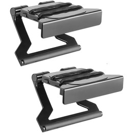 Mount Plus MP-APM-03-01 Top Shelf TV 5-inch Wide Flat Panel Adjustable Clip Mount Holder for Streaming Device, Media Boxes, Speakers and Mount Made for Apple TV (2 Pack 5 Inch)