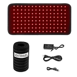 Dispositivos de terapia de luz LED roja de 660 nm y 850 nm casi infrarroja de 850 nm, almohadillas grandes para el dolor