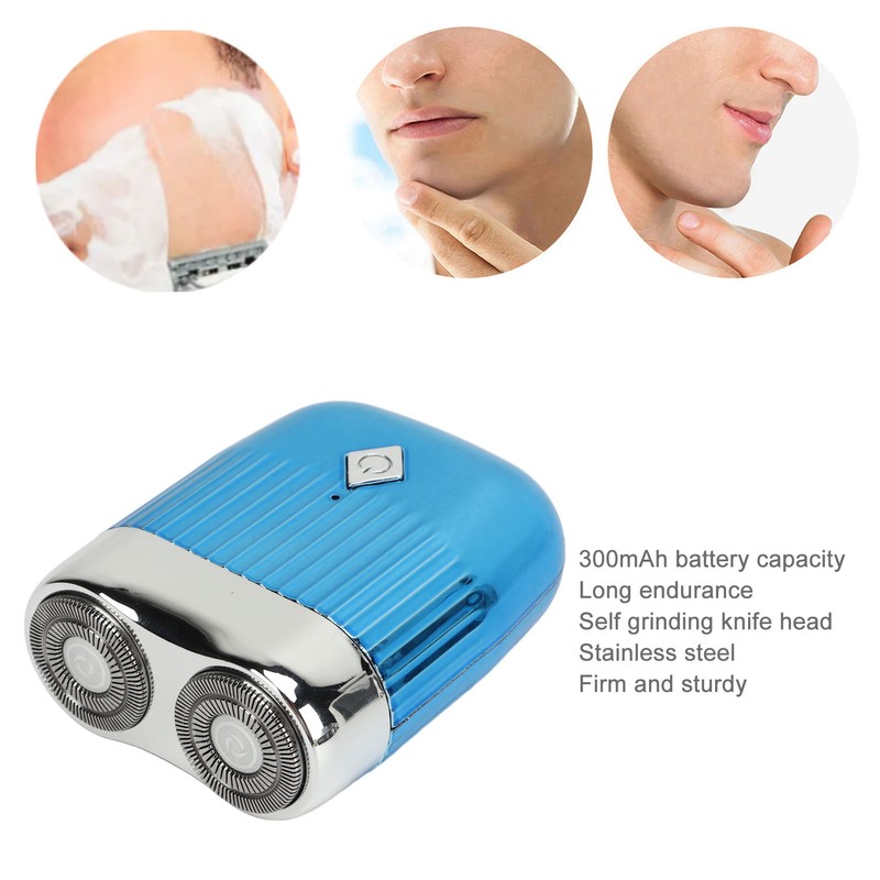 Electric Hair Clipper Double Cutter Heads Washable Stainless Steel Men