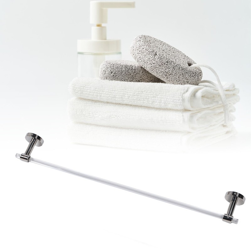 Towel Holder Rod Minimalist Light Luxury Acrylic Wall Mounted Towel