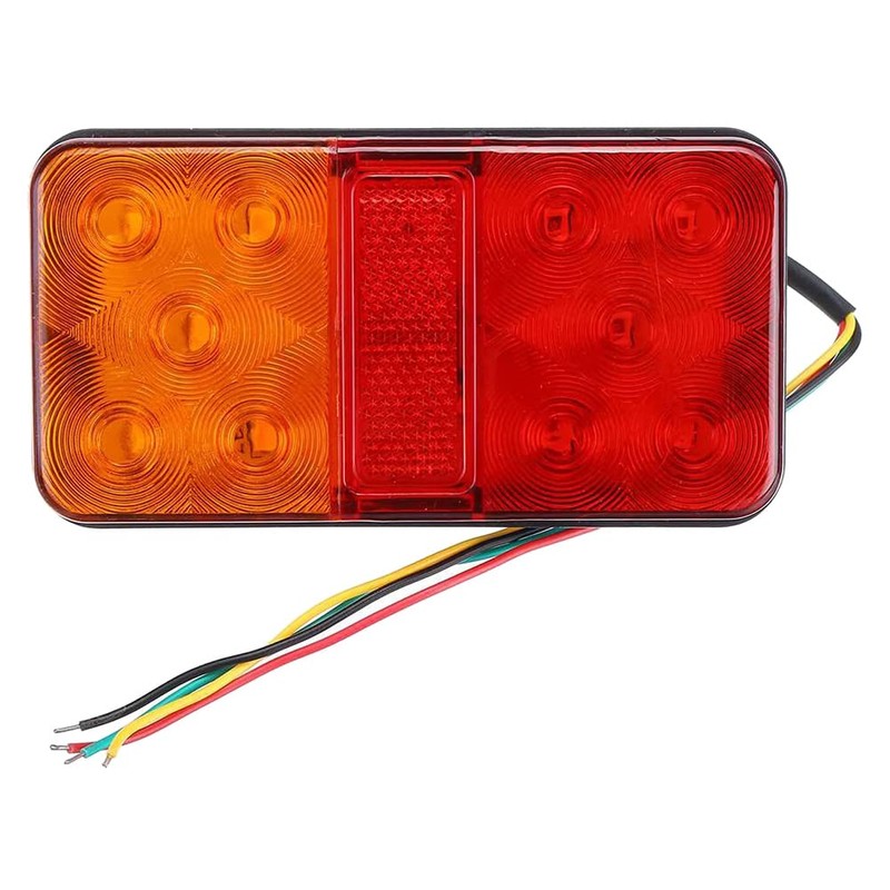 2Pcs 12V 10LED Waterproof Truck Trailer Truck Tail Light Car