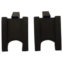 Acclaim Bowling Black Anti Slip Multi Angle Twin Pack 6.5 cm x 2 cm x 4 cm Bowls Rubber Umpire Measuring Wedges