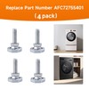 LEYURISE 4 Pack Washing Machine Leveling Legs Galvanized Rust Resistant