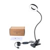 CeSunlight Clamp on Lamp, Desk Lamps, 8W Clip Light, Warm