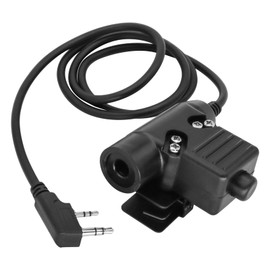 Hearangel U94 PTT Adapter K-Plug 2 Pin Civilian Version for Airsoft Tactical Headset for UV5r Radio