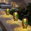 Gifts for Women Mom Grandma, Outdoor Solar Lantern-Waterproof Hummingbird Hanging