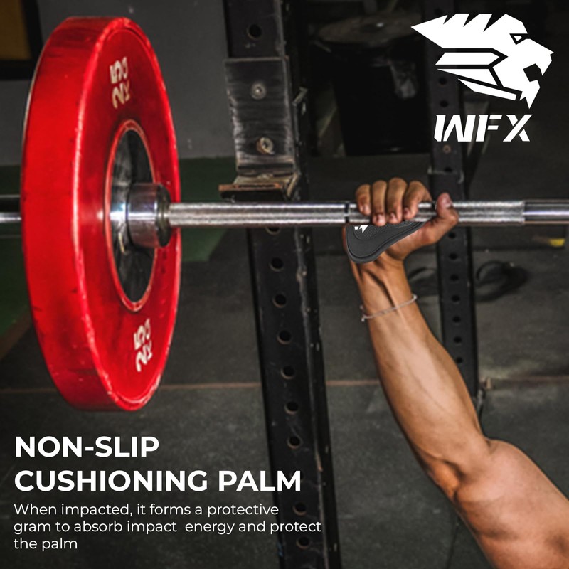 WFX Weight lifting Gym Gloves Neoprene Padded Rubber Palm Open